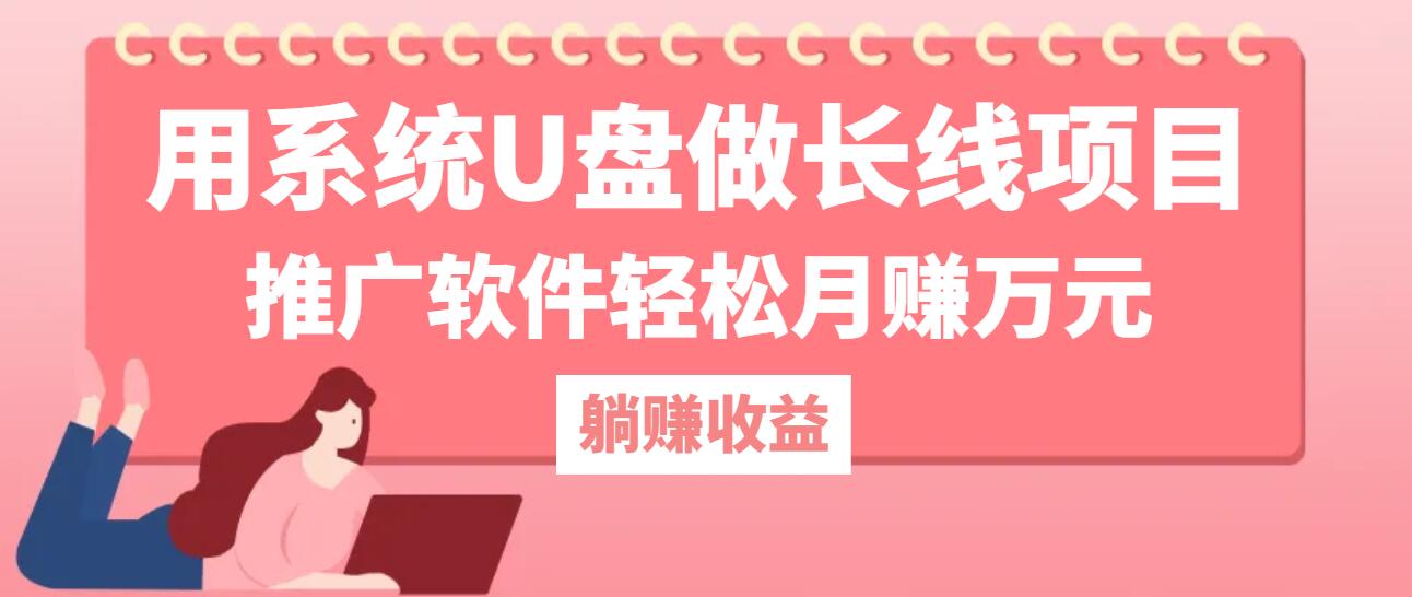 用系统U盘做长线项目，推广软件轻松月赚万元(附制作教程+软件壹加壹聊项目站壹加壹聊项目