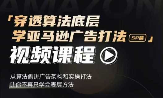 穿透算法底层，学亚马逊广告打法SP篇，从算法侧讲广告架构和实操打法，让你不再只学会表层方法壹加壹聊项目站壹加壹聊项目