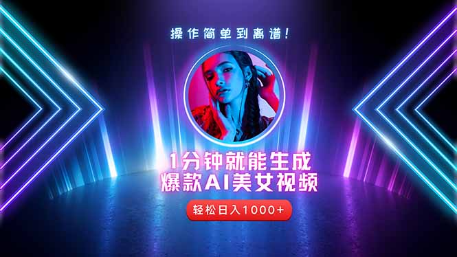 2025年最强副业：用AI做短视频，从零开始打造爆款账号！壹加壹聊项目站壹加壹聊项目
