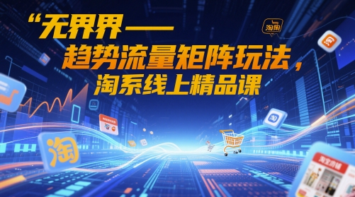 无界-趋势流量矩阵玩法，淘系线上精品课壹加壹聊项目站壹加壹聊项目