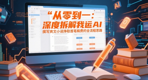 从零到一：深度拆解我运用AI撰写爽文小说挣取首笔稿费的全流程思路壹加壹聊项目站壹加壹聊项目