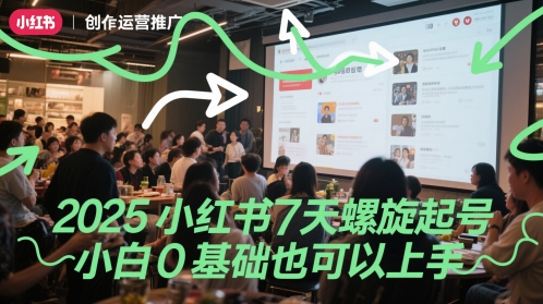 2025小红书7天螺旋起号，小白0基础也可以上手壹加壹聊项目站壹加壹聊项目