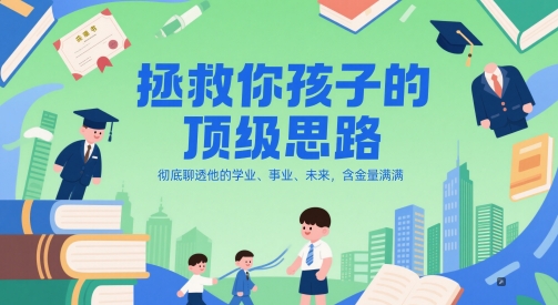 付费文章：拯救你孩子的顶级思路，彻底聊透他的学业、事业、未来，含金量满满壹加壹聊项目站壹加壹聊项目