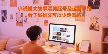 小说推文故事混剪起号及运营思路，看了做推文可以少走弯路壹加壹聊项目站壹加壹聊项目