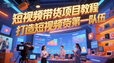 短视频带货项目教程，打造短视频带货第一队伍壹加壹聊项目站壹加壹聊项目