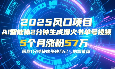 AI智能体2分钟一键生成爆火书单号原创视频，5个月涨粉57w，带你零代码1分钟搭建智能体壹加壹聊项目站壹加壹聊项目