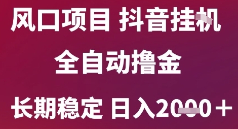 风口项目，六月最新玩法抖音无人挂G，全自动撸金，长期稳定 日入2k+【揭秘】壹加壹聊项目站壹加壹聊项目