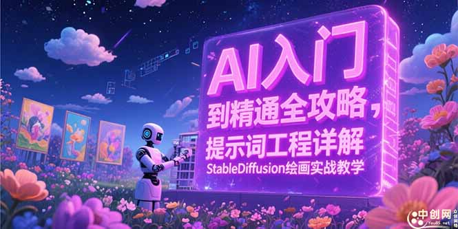 AI入门到精通全攻略，提示词工程详解，StableDiffusion绘画实战教学壹加壹聊项目站壹加壹聊项目