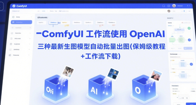 ComfyUI 工作流使用 OpenAI 三种最新生图模型自动批量出图(保姆级教程+工作流下载)壹加壹聊项目站壹加壹聊项目