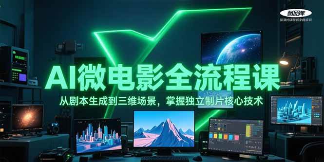 AI微电影全流程课，从剧本生成到三维场景，掌握独立制片核心技术壹加壹聊项目站壹加壹聊项目