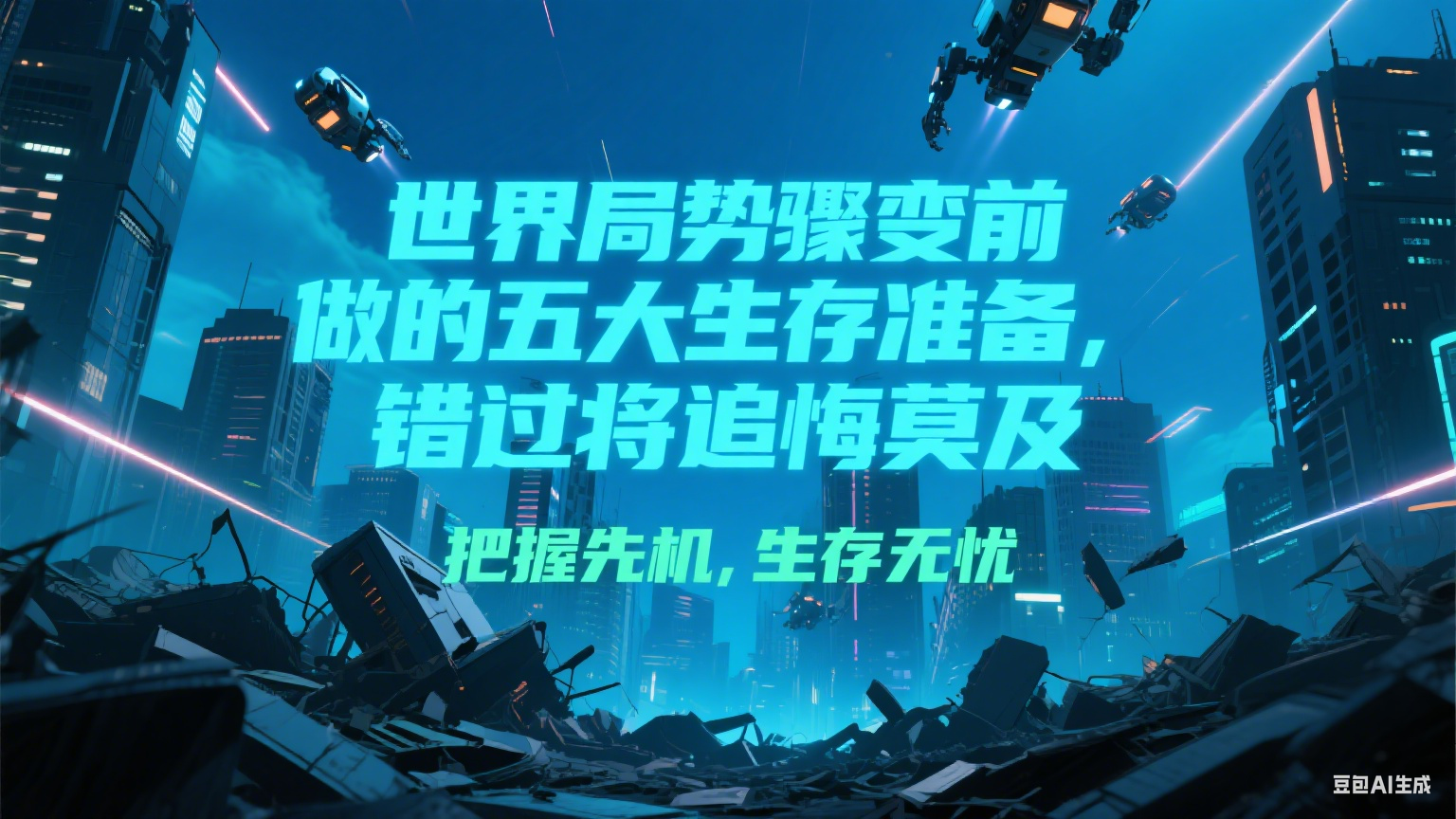 付费文章《世界局势骤变前必做的五大生存准备，错过将追悔莫及》壹加壹聊项目站壹加壹聊项目