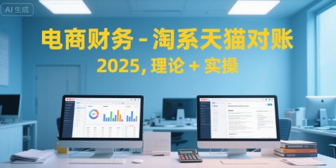 电商财务-淘系天猫对账2025，理论+实操壹加壹聊项目站壹加壹聊项目
