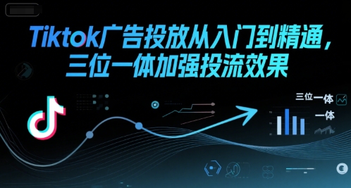 Tiktok广告投放从入门到精通，三位一体加强投流效果壹加壹聊项目站壹加壹聊项目